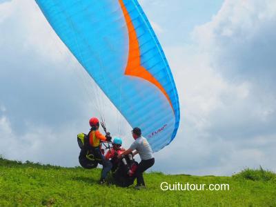 霞义山滑翔伞基地旅游图片